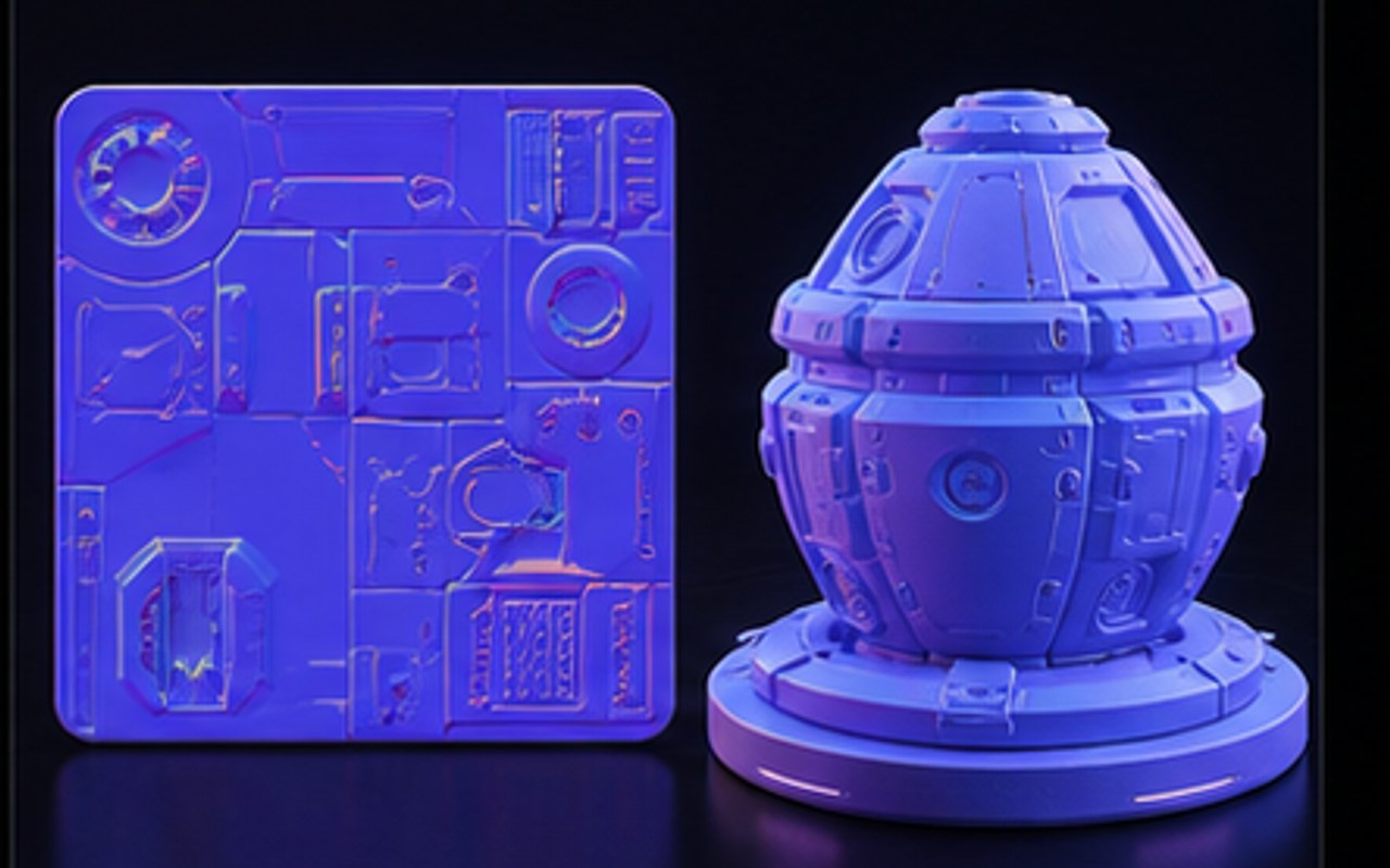 Normal map — surface detail of a 3D model