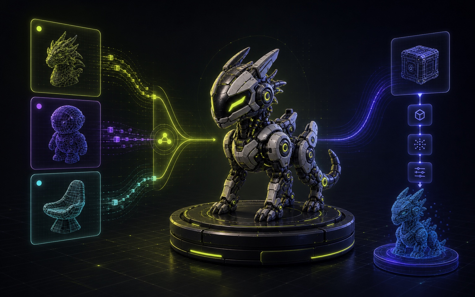 Trify3D running Tripo3D alongside other engines, compared to Tripo3D alone