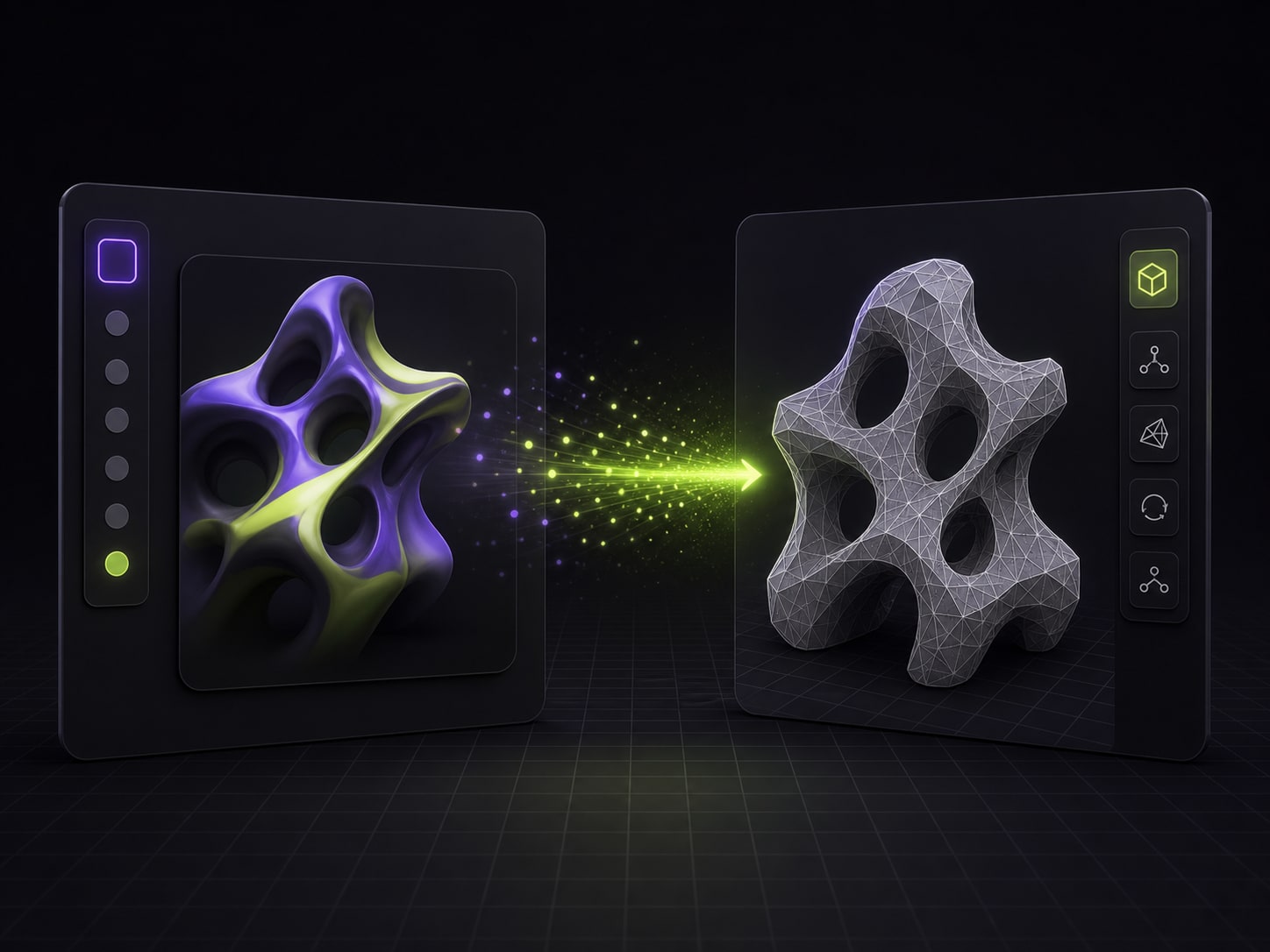 A photo converted by AI into an editable STL 3D model.