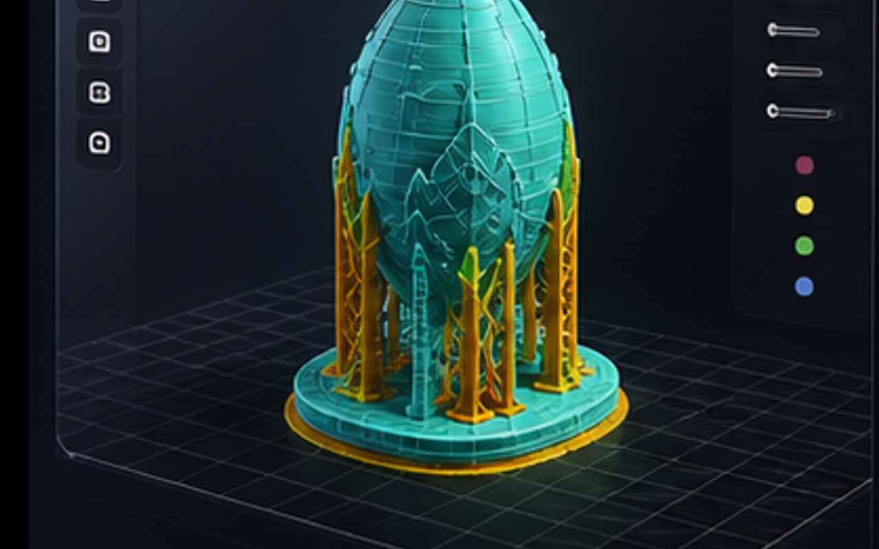STL file loaded in a slicer showing the toolpath