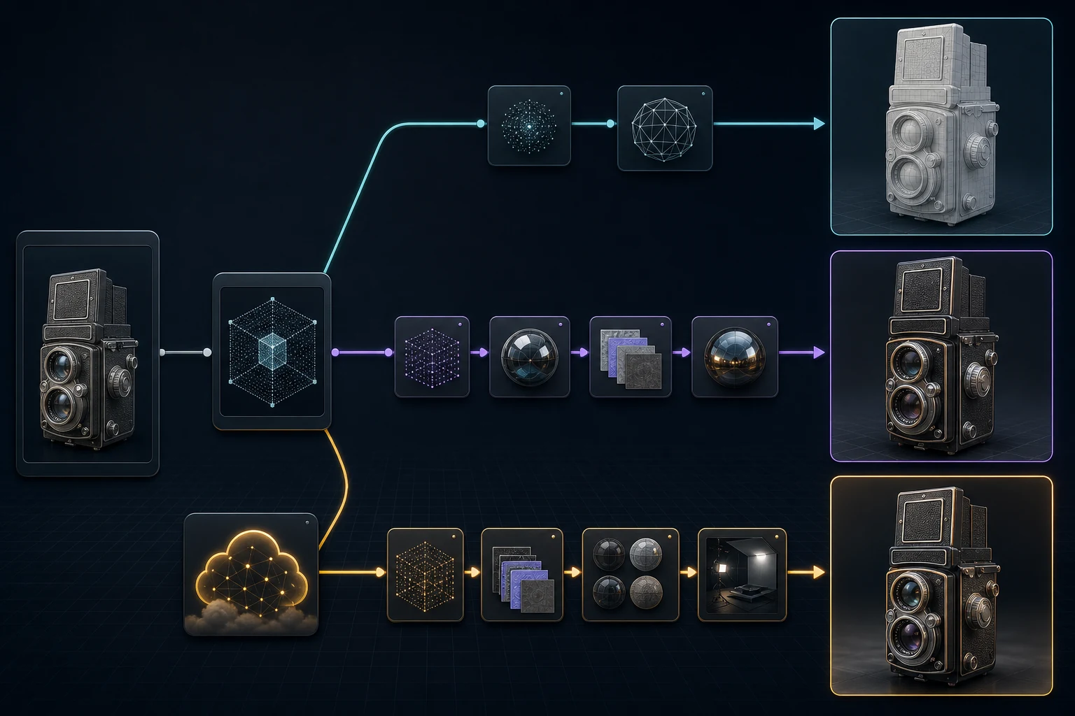 Native ComfyUI, Kijai wrapper, and cloud Partner Node paths producing different Hunyuan 3D outputs